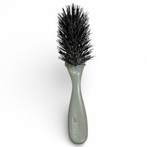 Vintage Howard 300 Hairbrush Black Nylon Bristle Brush Green  Retro